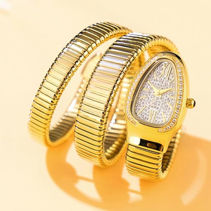 61qQnzWLzGL._SX679.jpg Women's Antique Snake-Shaped Fashion Watch #1023 - Image 2